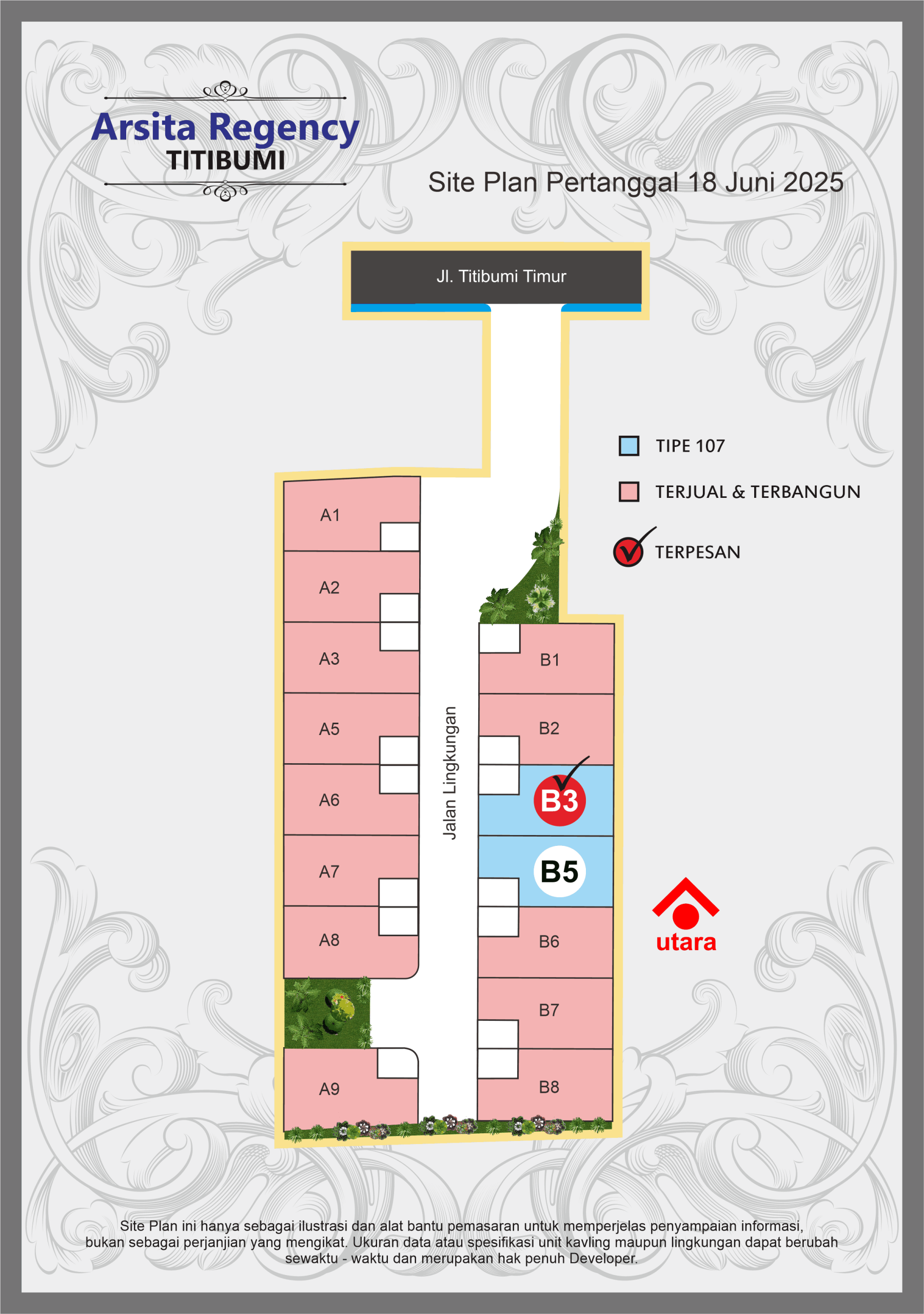 Site Plan Arsita Regency Titibumi