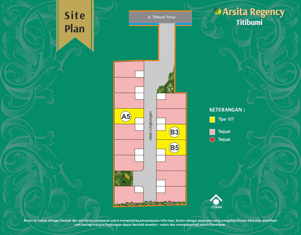 Site Plan Arsita Regency Titibumi